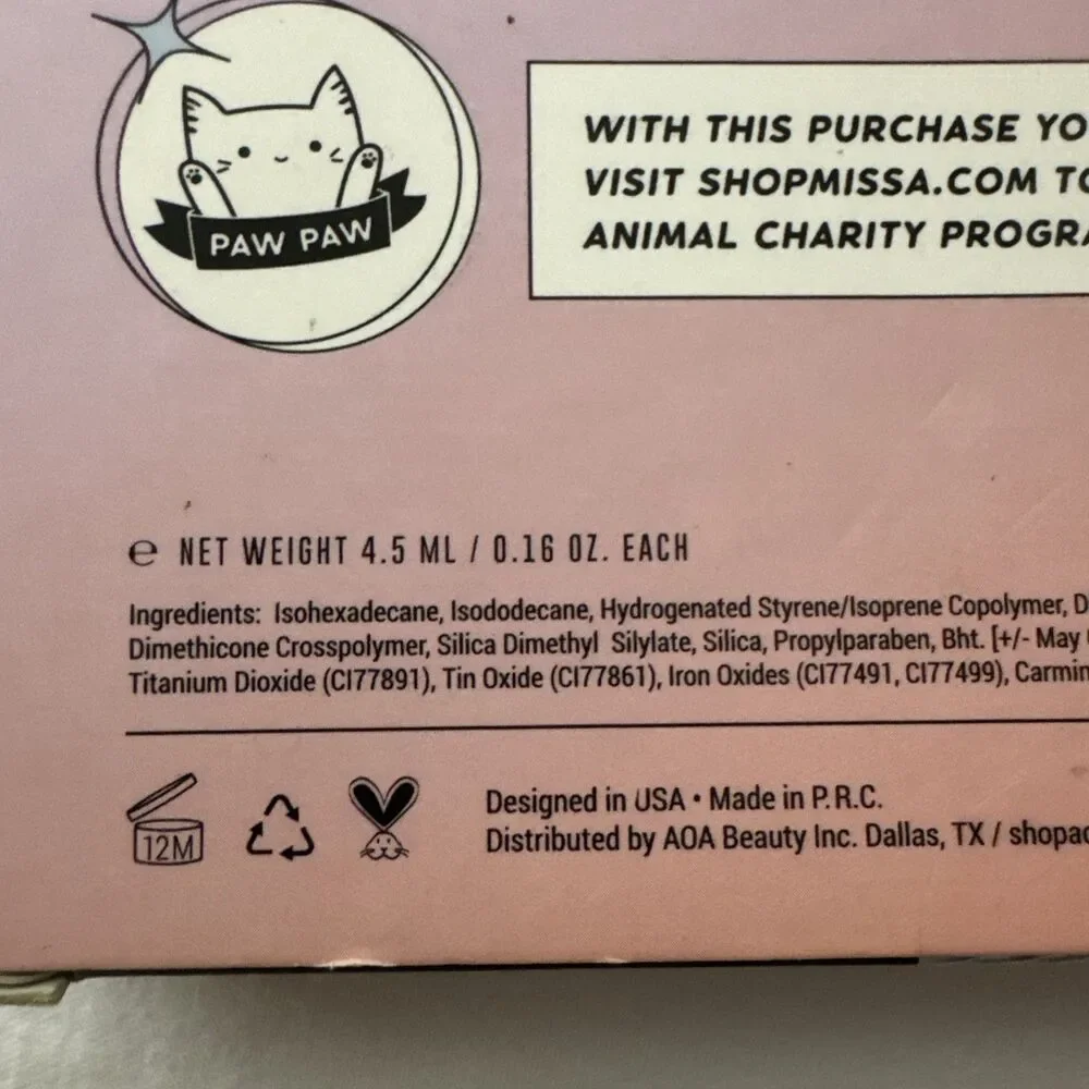AOA Studio Glow Baby Liquid Highlighter Cruelty-Free 5-Piece Set Glow L79 New
